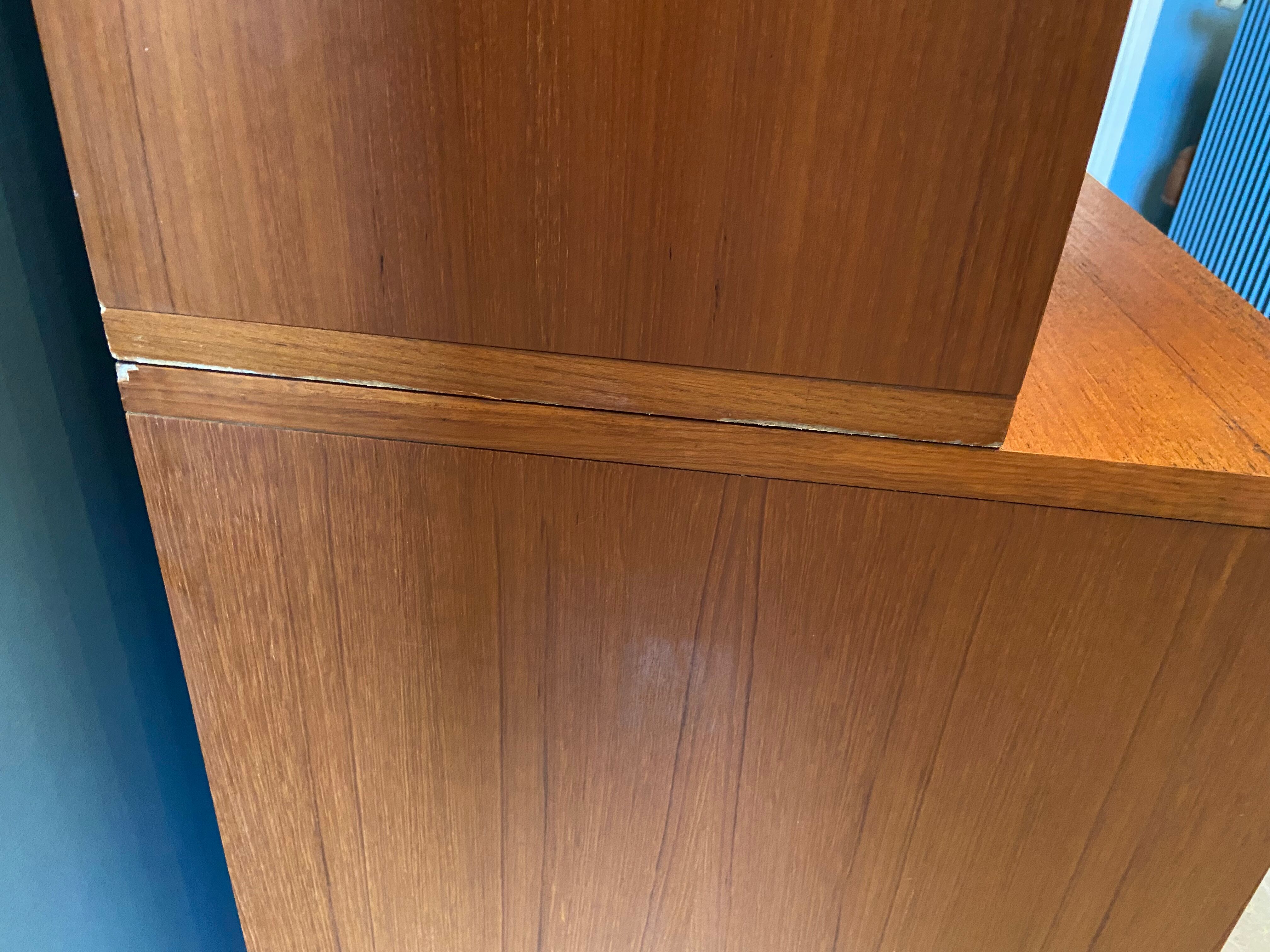 Library vintage teak showcase 1960