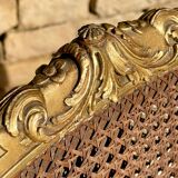 Banquette en Bois Doré Style Louis XV