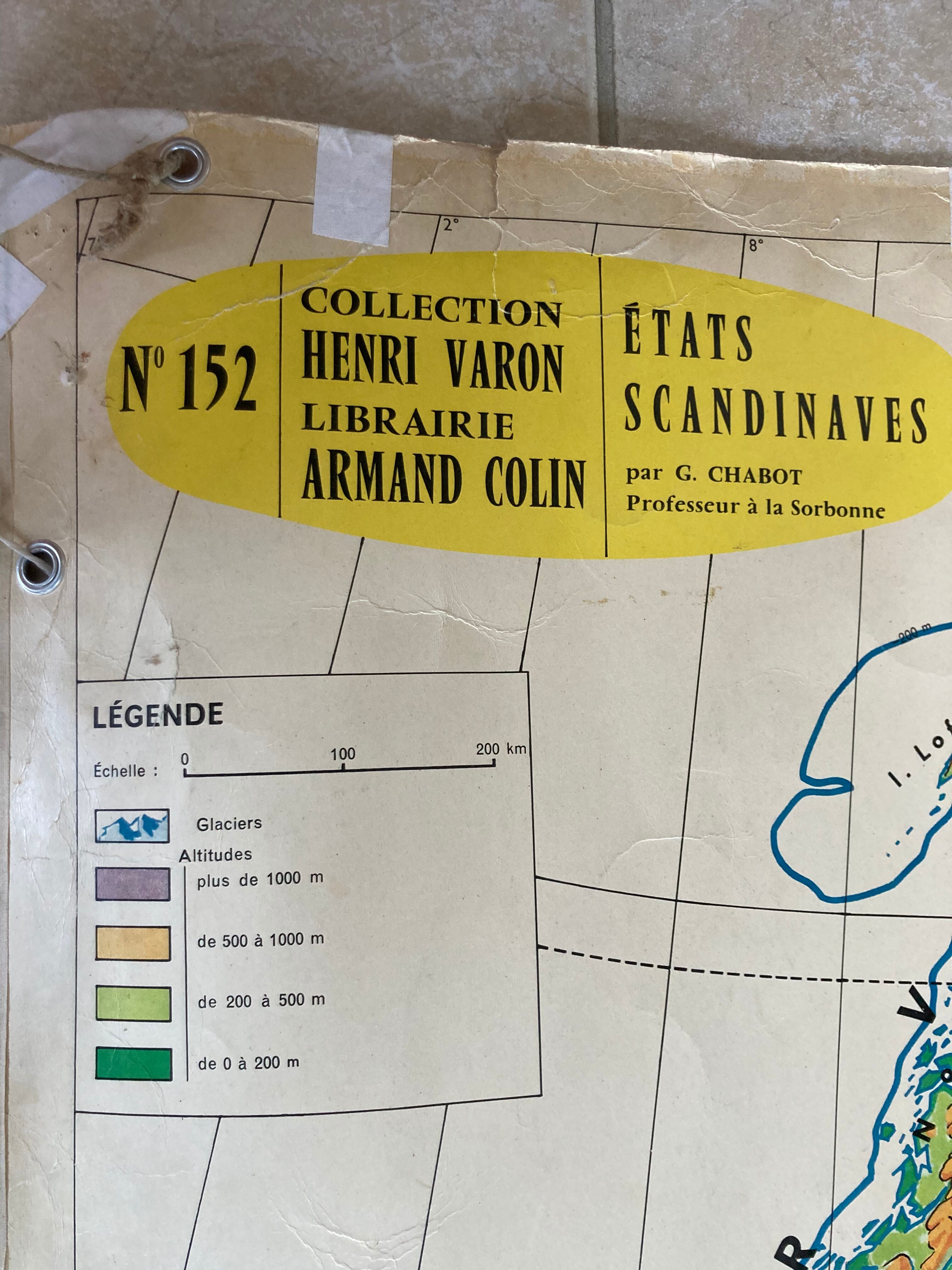 Old school map Scandinavian States