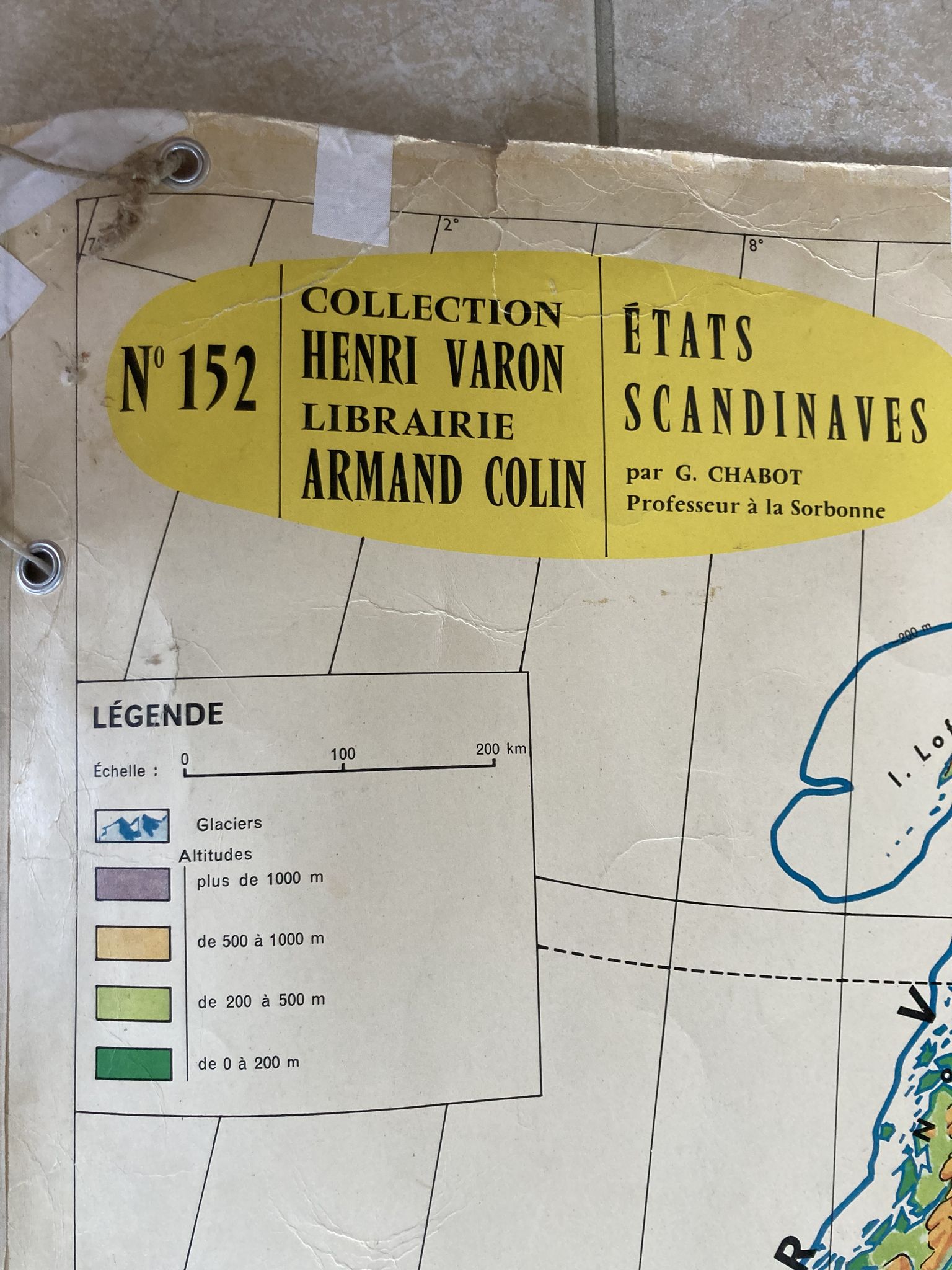 Old school map Scandinavian States