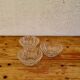 Lot de 3 coupelles en verre vintage
