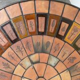Capron “herbarium” coffee table with metal base