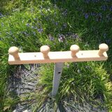 Wooden coat rack wall hook
