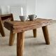 Stool in blond teak