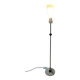 Lampada da terra in ottone e vetro