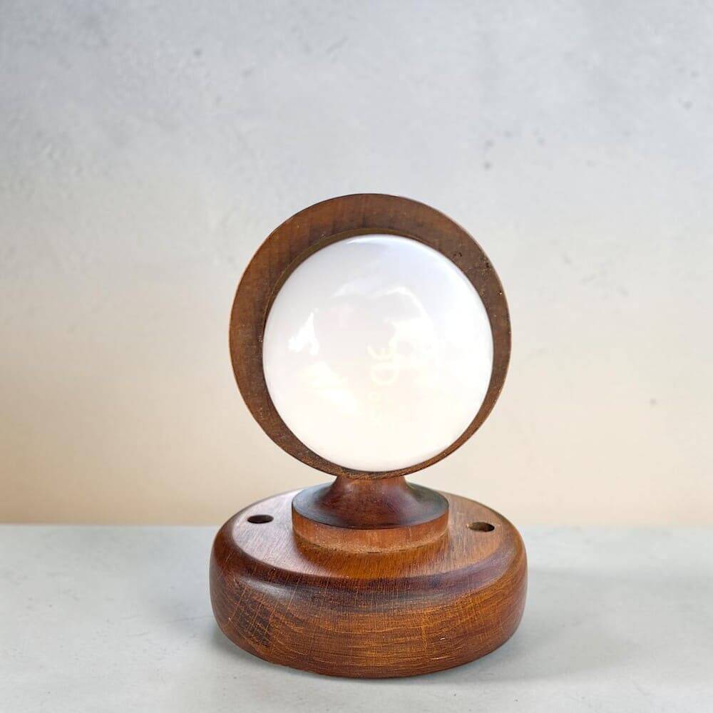 Danish pine wood wall sconce light