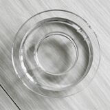 Cendrier en cristal très épais, Retro futuriste.