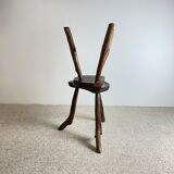 Pair of brutalist tripod stools
