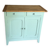 Ancien buffet parisien vert amande