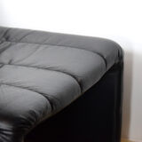 Fauteuil skaï vintage 1970