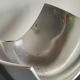 Vintage polished metal fruit bowl