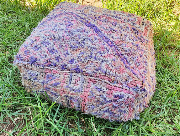 Moroccan carpet pouf