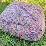 Moroccan carpet pouf