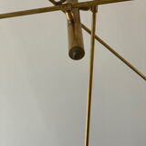 Brass ceiling lamp, Italy, 1950s