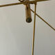 Brass ceiling lamp, Italy, 1950s
