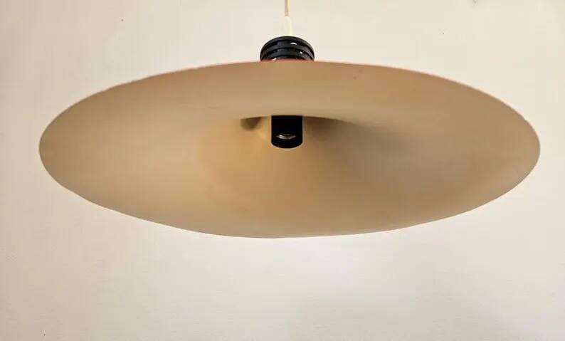 Rare Midcentury Red Pendant, Space Age, Italy, 1970s