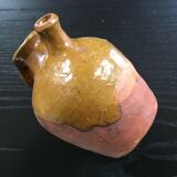 Partially enameled handcrafted jug