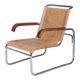 Fauteuil en chrome Bauhaus tchèque attribué à M. Breuer pour Thonet, années 1920.