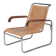 Fauteuil en chrome Bauhaus tchèque attribué à M. Breuer pour Thonet, années 1920.