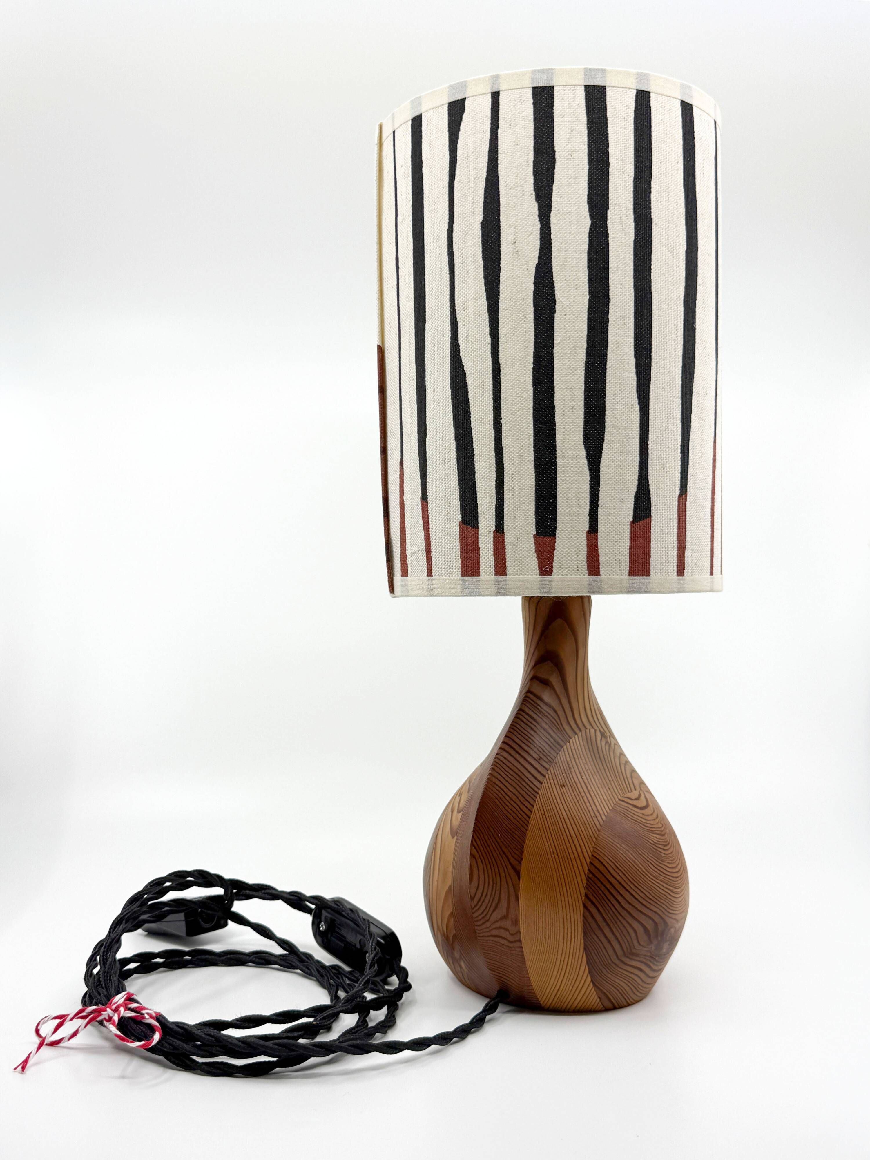 Scandinavian lamp • Custom lampshade • Mid Century