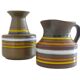 Bitossi Ceramic Vase and Pitcher Set by Aldo Londi, Handmade in Italy