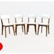 Vintage chairs 50s/60s skai and light beech