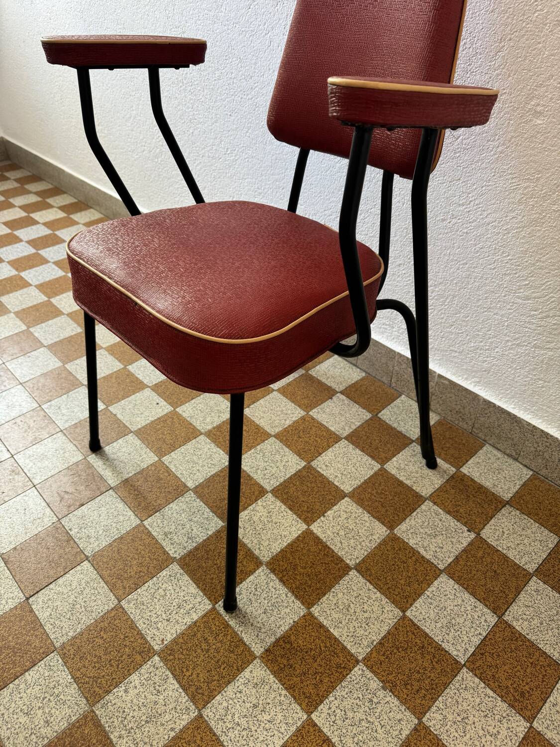 Tubular armchair chair from the 50s