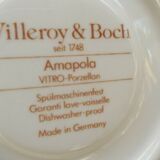 Cup and under cup coffee Villeroy & Boch model Amapola