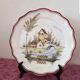 Antique plate, wall-mounted, Malicorne, France