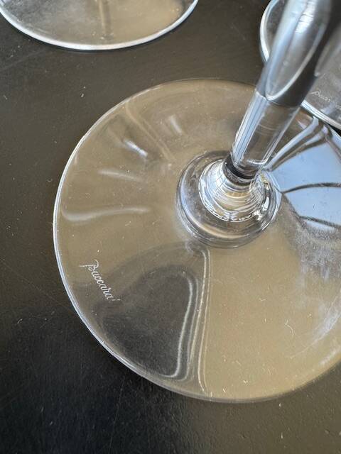 6 flutes à champagne Baccarat