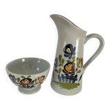 Gabriel Fourmaintraux bowl and pitcher, cottage model