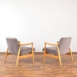 Mid-Century Polish Lounge Chairs by J. Kędziorek, 1960s. Set of 2.