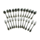 Silver metal cutlery