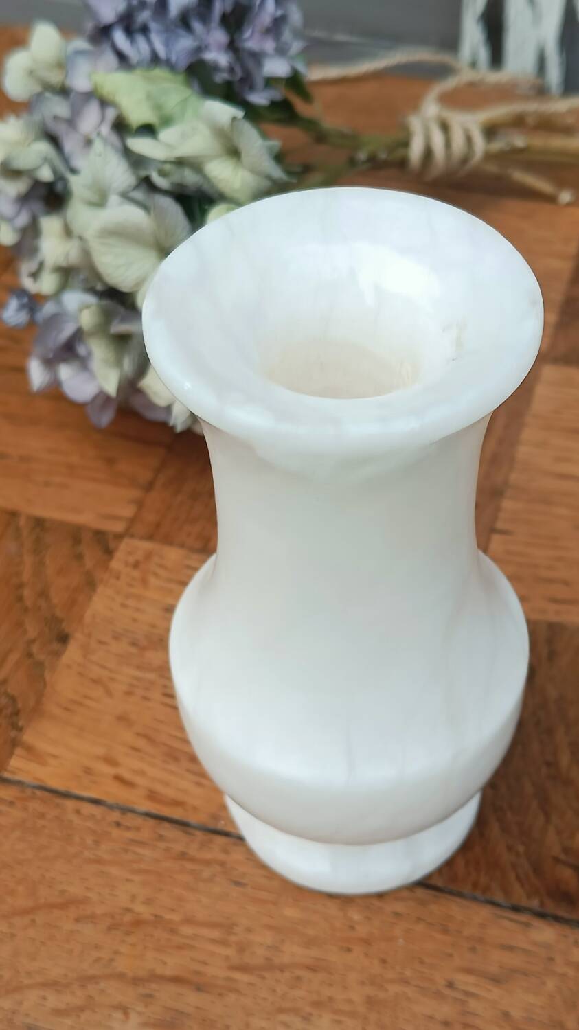 White marble vase