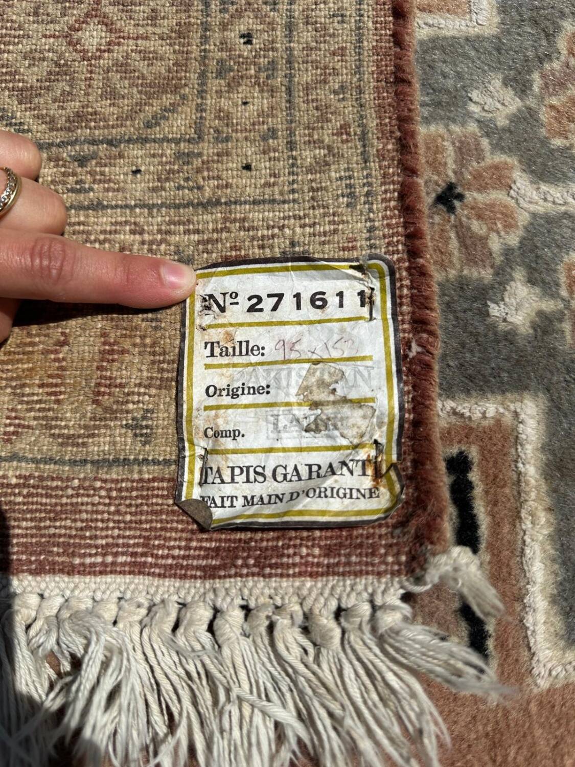 Tapis pakistanais fait main