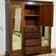Armoire dressing anglaise en acajou 19ème