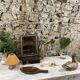 Ethnic handmade wabi sabi wooden spoon dish