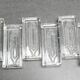 Lot de 6 porte couteaux en verre ciselé