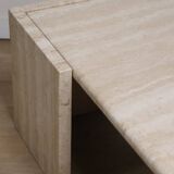 Table basse en travertin, 1980