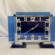Art deco luxury clock jaz artic crystal and chrome circa 1930