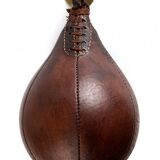 Leather boxing gloves and his ball speed