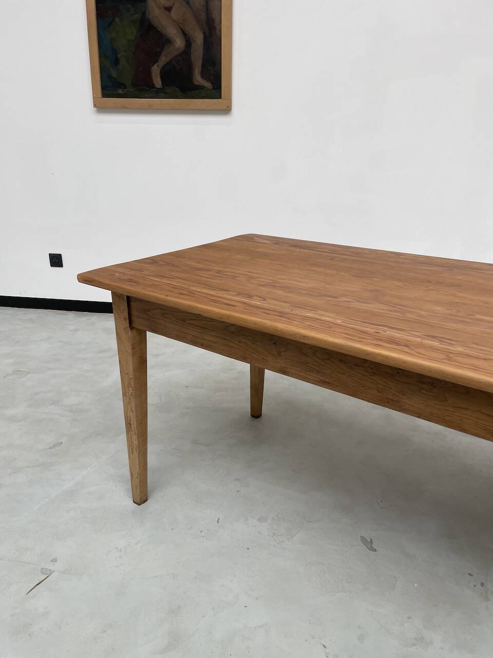 Pine and oak farmhouse table 220 cm