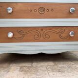 40's grey green art deco chest of drawers