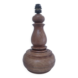 Vintage turned solid wood lamp base