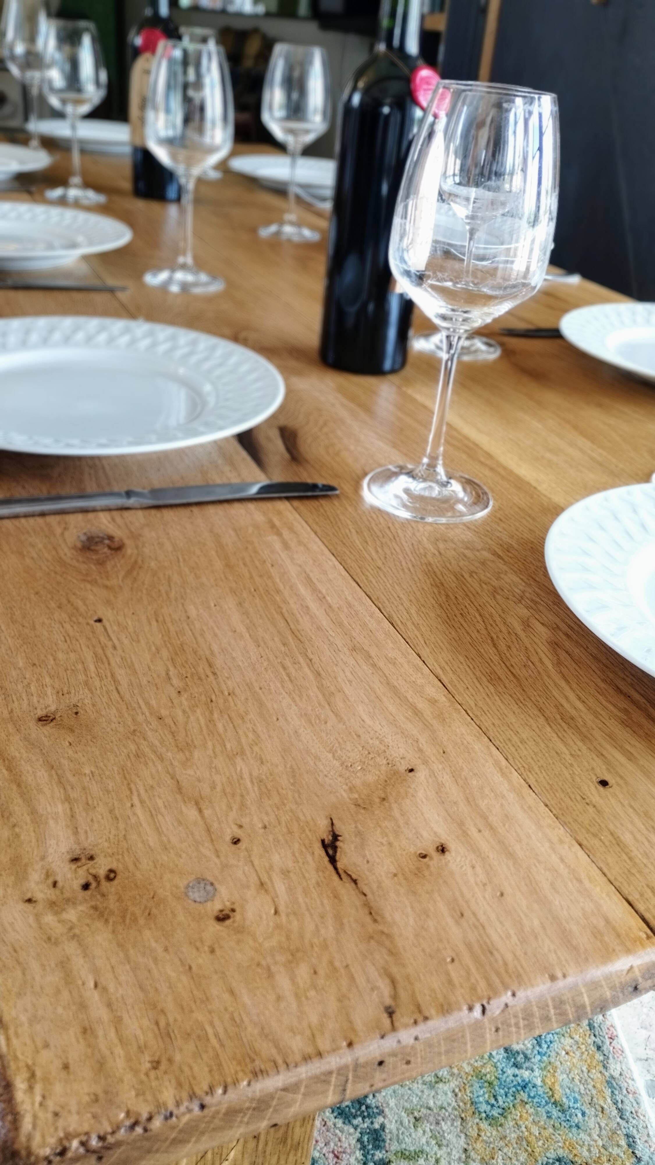 Farmhouse table 200 x 80 light oak