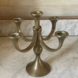 Solid Brass Brutalist Chandelier