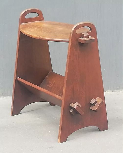 Brutalist side table 50s