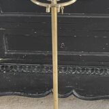 Brass fireplace accessory set with vintage stand