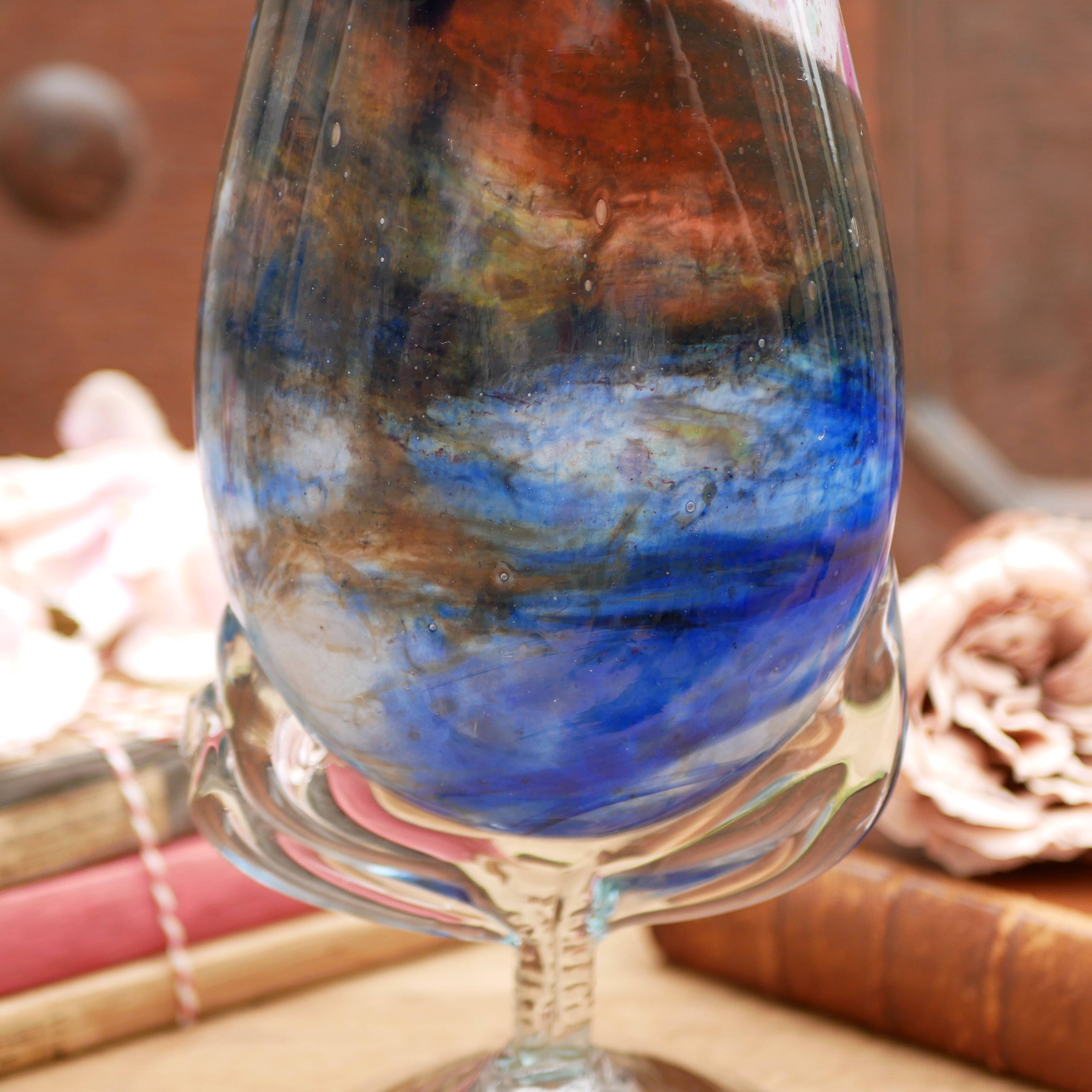 Large Murano art glass vase, signed