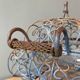 Decorative wrought iron basket